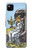 S3067 タロットカード カップの女王 Tarot Card Queen of Cups Google Pixel 4a バックケース、フリップケース・カバー