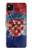 S3313 クロアチアflag Vintage Football Graphic Croatia Flag Vintage Football Graphic Google Pixel 4a バックケース、フリップケース・カバー