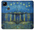 S3336 ヴァン・ゴッホローソンの星空 Van Gogh Starry Night Over the Rhone Google Pixel 4a バックケース、フリップケース・カバー