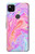 S3444 デジタルアートカラフルな液体 Digital Art Colorful Liquid Google Pixel 4a バックケース、フリップケース・カバー