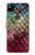 S3539 人魚の鱗 Mermaid Fish Scale Google Pixel 4a バックケース、フリップケース・カバー