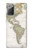 S0604 世界地図 World Map Samsung Galaxy Note 20 バックケース、フリップケース・カバー