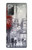 S1295 パリのエッフェル絵画 Eiffel Painting of Paris Samsung Galaxy Note 20 バックケース、フリップケース・カバー