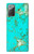 S2377 ターコイズの宝石用原石のグラフィックプリント Turquoise Gemstone Texture Graphic Printed Samsung Galaxy Note 20 バックケース、フリップケース・カバー