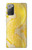 S2713 黄蛇の皮膚 グラフィックプリント Yellow Snake Skin Graphic Printed Samsung Galaxy Note 20 バックケース、フリップケース・カバー