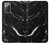S2895 ブラックマーブルグラフィックプリント Black Marble Graphic Printed Samsung Galaxy Note 20 バックケース、フリップケース・カバー