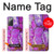S2907 パープルターコイズ宝石グラフィックプリント Purple Turquoise Stone Samsung Galaxy Note 20 バックケース、フリップケース・カバー