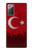 S2991 七面鳥サッカー Turkey Football Soccer Flag Samsung Galaxy Note 20 バックケース、フリップケース・カバー