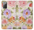 S3035 花 Sweet Flower Painting Samsung Galaxy Note 20 バックケース、フリップケース・カバー