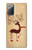 S3081 トナカイ Wooden Raindeer Graphic Printed Samsung Galaxy Note 20 バックケース、フリップケース・カバー