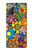 S3281 カラフルなヒッピーの花のパターン Colorful Hippie Flowers Pattern Samsung Galaxy Note 20 バックケース、フリップケース・カバー