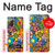 S3281 カラフルなヒッピーの花のパターン Colorful Hippie Flowers Pattern Samsung Galaxy Note 20 バックケース、フリップケース・カバー