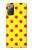 S3526 赤い水玉 Red Spot Polka Dot Samsung Galaxy Note 20 バックケース、フリップケース・カバー