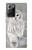 S1566 白フクロウ シロフクロウ Snowy Owl White Owl Samsung Galaxy Note 20 Ultra, Ultra 5G バックケース、フリップケース・カバー