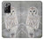 S1566 白フクロウ シロフクロウ Snowy Owl White Owl Samsung Galaxy Note 20 Ultra, Ultra 5G バックケース、フリップケース・カバー