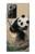 S2210 パンダふわふわアートの絵画 Panda Fluffy Art Painting Samsung Galaxy Note 20 Ultra, Ultra 5G バックケース、フリップケース・カバー