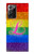 S2900 レインボーLGBTレズビアンプライド旗 Rainbow LGBT Lesbian Pride Flag Samsung Galaxy Note 20 Ultra, Ultra 5G バックケース、フリップケース・カバー