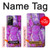 S2907 パープルターコイズ宝石グラフィックプリント Purple Turquoise Stone Samsung Galaxy Note 20 Ultra, Ultra 5G バックケース、フリップケース・カバー
