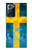 S2990 スウェーデンサッカー Sweden Football Soccer Flag Samsung Galaxy Note 20 Ultra, Ultra 5G バックケース、フリップケース・カバー
