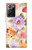 S3035 花 Sweet Flower Painting Samsung Galaxy Note 20 Ultra, Ultra 5G バックケース、フリップケース・カバー