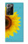 S3039 ひまわり Vintage Sunflower Blue Samsung Galaxy Note 20 Ultra, Ultra 5G バックケース、フリップケース・カバー