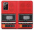 S3204 レッドカセットレコーダーグラフィック Red Cassette Recorder Graphic Samsung Galaxy Note 20 Ultra, Ultra 5G バックケース、フリップケース・カバー