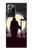S3262 恐るべき 夜の月 墓地 Grim Reaper Night Moon Cemetery Samsung Galaxy Note 20 Ultra, Ultra 5G バックケース、フリップケース・カバー