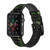 CA0482 グリーンスネークスキン グラフィックプリント Green Snake Skin Graphic Printed レザーシリコンApple Watchバンド アップルウォッチ バンド