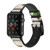CA0568 ピンクローズ Vintage Pink Rose レザーシリコンApple Watchバンド アップルウォッチ バンド