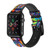 CA0639 カラフルパターン Colorful Art Pattern レザーシリコンApple Watchバンド アップルウォッチ バンド