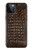 S2850 アリゲータースキングラフィック Brown Skin Alligator Graphic Printed iPhone 12, iPhone 12 Pro バックケース、フリップケース・カバー