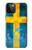 S2990 スウェーデンサッカー Sweden Football Soccer Flag iPhone 12, iPhone 12 Pro バックケース、フリップケース・カバー