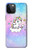 S3256 かわいいユニコーンの漫画 Cute Unicorn Cartoon iPhone 12, iPhone 12 Pro バックケース、フリップケース・カバー