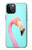 S3708 ピンクのフラミンゴ Pink Flamingo iPhone 12, iPhone 12 Pro バックケース、フリップケース・カバー