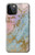 S3717 ローズゴールドブルーパステル大理石グラフィックプリント Rose Gold Blue Pastel Marble Graphic Printed iPhone 12, iPhone 12 Pro バックケース、フリップケース・カバー