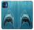 S0830 白いサメ White Shark iPhone 12 mini バックケース、フリップケース・カバー