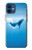 S0843 シロナガスクジラ Blue Whale iPhone 12 mini バックケース、フリップケース・カバー