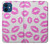 S2214 ピンクの唇のキス Pink Lips Kisses iPhone 12 mini バックケース、フリップケース・カバー