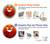 S2454 可愛い赤い小悪魔漫画 Red Cute Little Devil Cartoon iPhone 12 mini バックケース、フリップケース・カバー