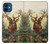S2841 ヴィンテージ トナカイ クリスマス Vintage Reindeer Christmas iPhone 12 mini バックケース、フリップケース・カバー