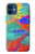 S2942 ブラシ絵画 Brush Stroke Painting iPhone 12 mini バックケース、フリップケース・カバー