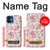S3095 ヴィンテージ・バラ Vintage Rose Pattern iPhone 12 mini バックケース、フリップケース・カバー
