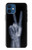 S3101 X線平和サイン手指 X-ray Peace Sign Fingers iPhone 12 mini バックケース、フリップケース・カバー