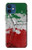 S3318 イタリアの旗ビンテージフットボールのグラフィック Italy Flag Vintage Football Graphic iPhone 12 mini バックケース、フリップケース・カバー