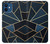 S3479 ネイビーブルーグラフィックアート Navy Blue Graphic Art iPhone 12 mini バックケース、フリップケース・カバー