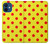 S3526 赤い水玉 Red Spot Polka Dot iPhone 12 mini バックケース、フリップケース・カバー