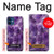 S3713 パープルクォーツアメジストグラフィックプリント Purple Quartz Amethyst Graphic Printed iPhone 12 mini バックケース、フリップケース・カバー