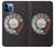 S0059 レトロなダイヤル式の電話ダイヤル Retro Rotary Phone Dial On iPhone 12 Pro Max バックケース、フリップケース・カバー