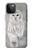 S1566 白フクロウ シロフクロウ Snowy Owl White Owl iPhone 12 Pro Max バックケース、フリップケース・カバー
