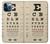 S2502 目の検査図ポスター Eye Exam Chart Decorative Decoupage Poster iPhone 12 Pro Max バックケース、フリップケース・カバー